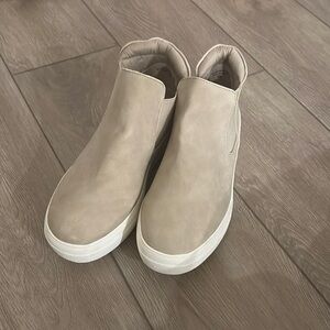 Beige Slip-On Sneakers